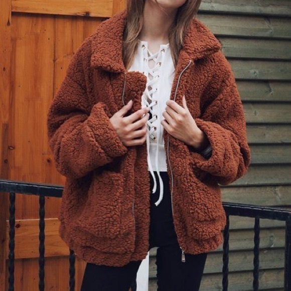 Chloe Cozy Teddy Bear Coat